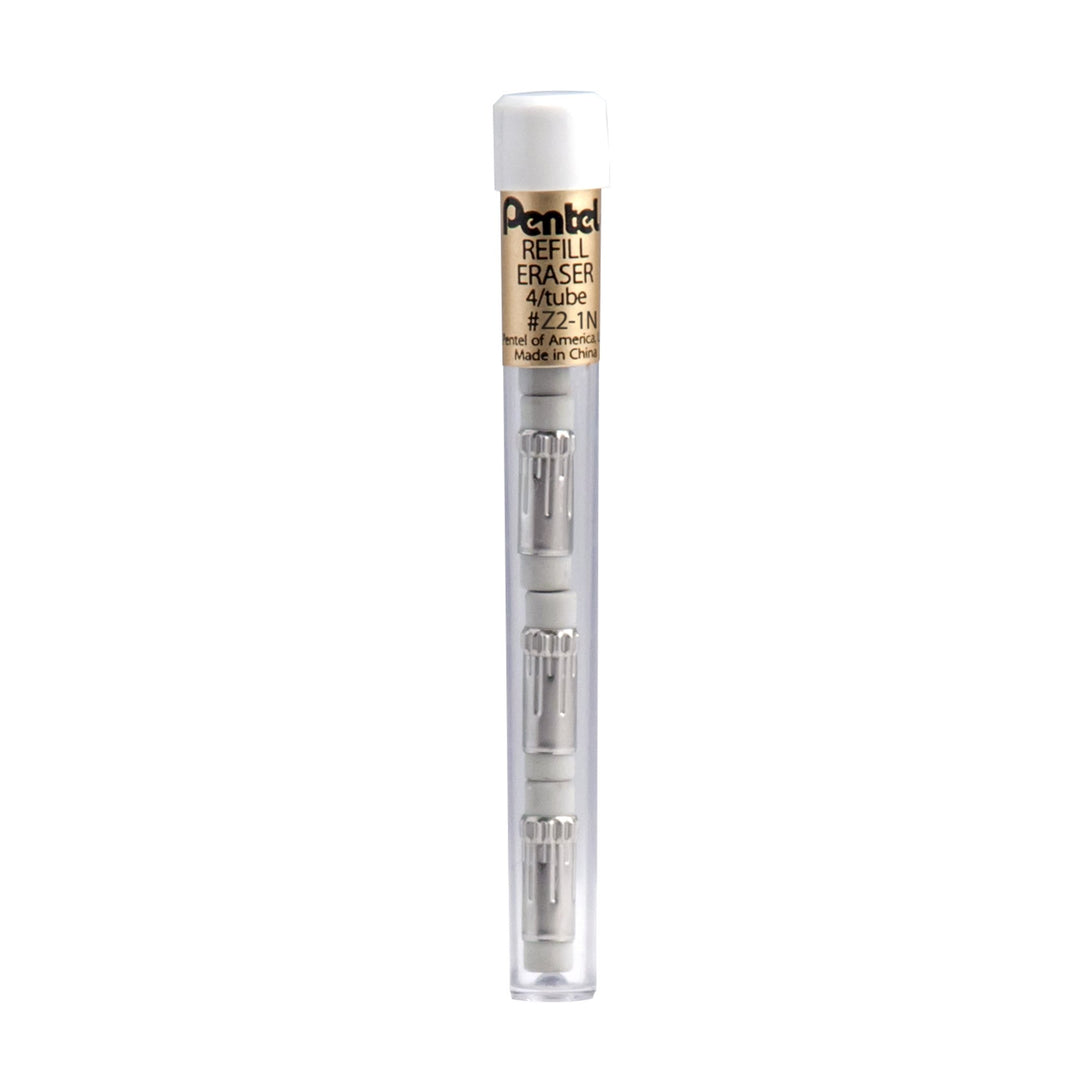 Pentel Eraser Refills for Mechanical Pencils, White, 12 Count