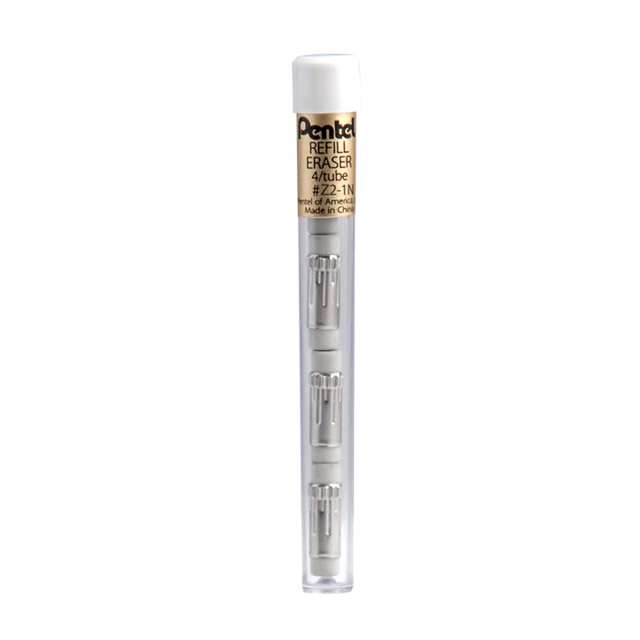 Pentel Eraser Refills for Mechanical Pencils, White, 12 Count