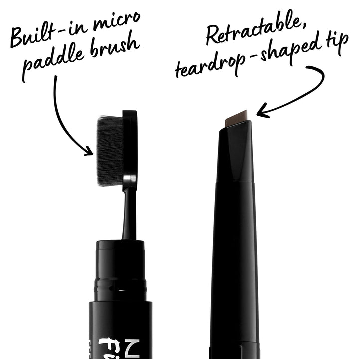 NYX Fill & Fluff Eyebrow Pomade Pencil, Brunette 06