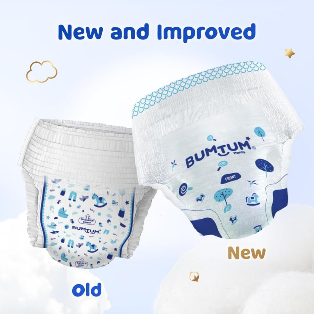 Bumtum Baby Diaper Pants, XXL, 52 Count
