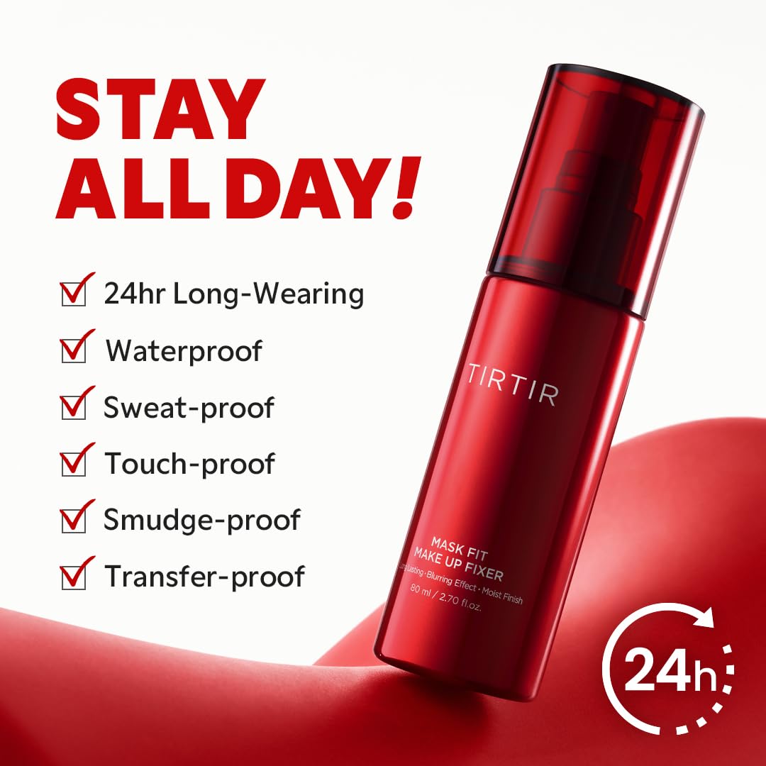 TIRTIR Mask Fit Makeup Fixer Setting Spray, 2.7 fl oz