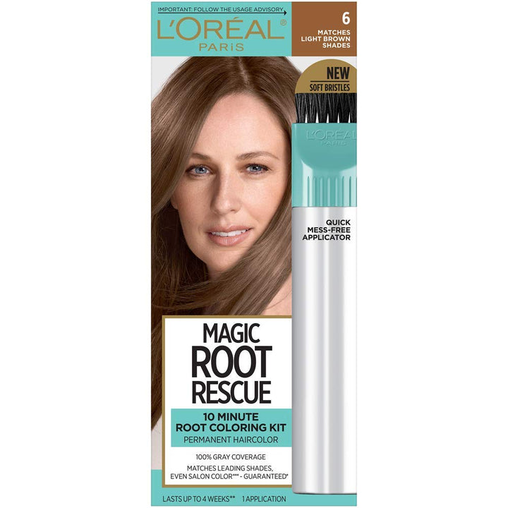 L'Oreal Paris Magic Root Rescue Hair Coloring Kit, Light Brown