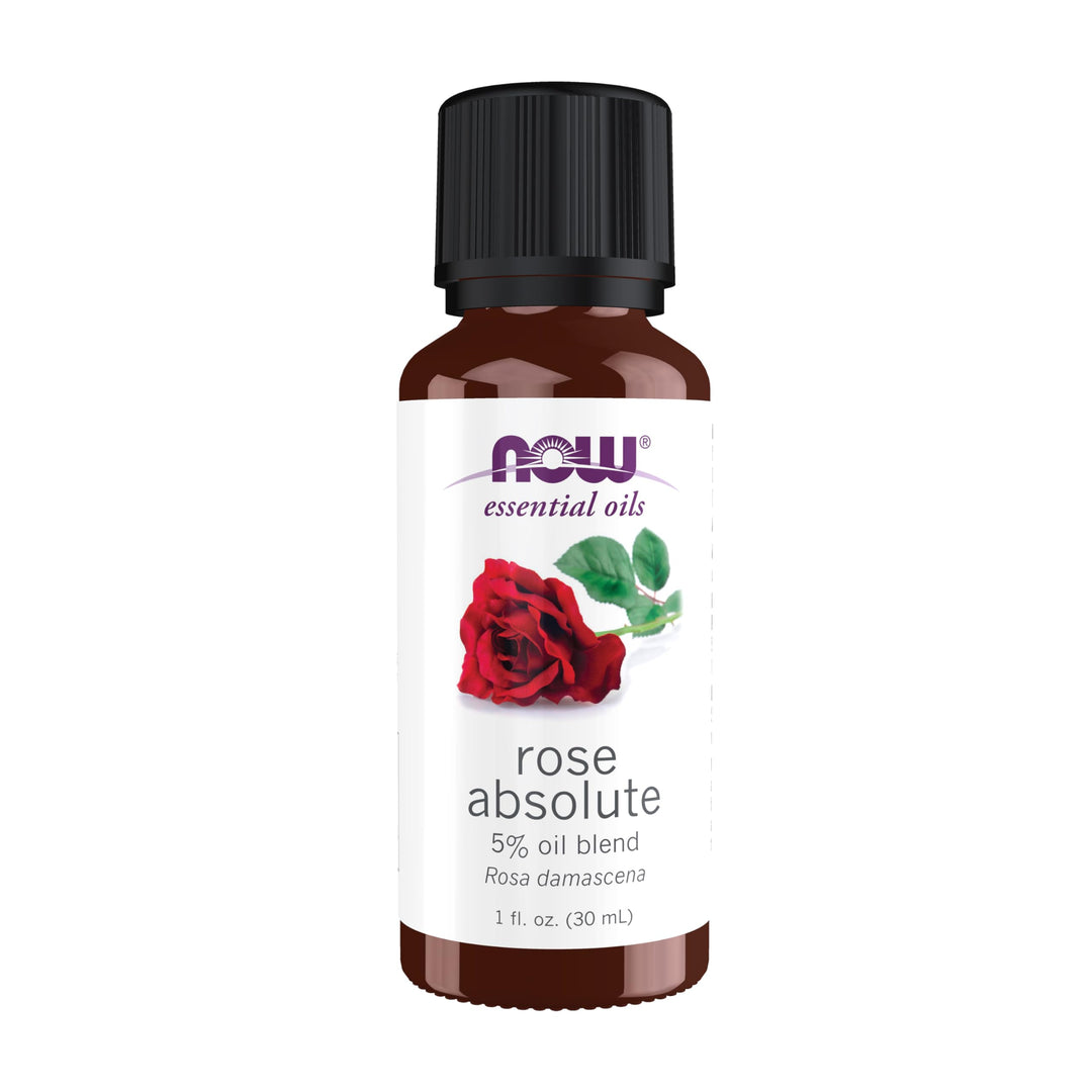 NOW Rose Absolute Oil 5% Blend, 1 fl oz