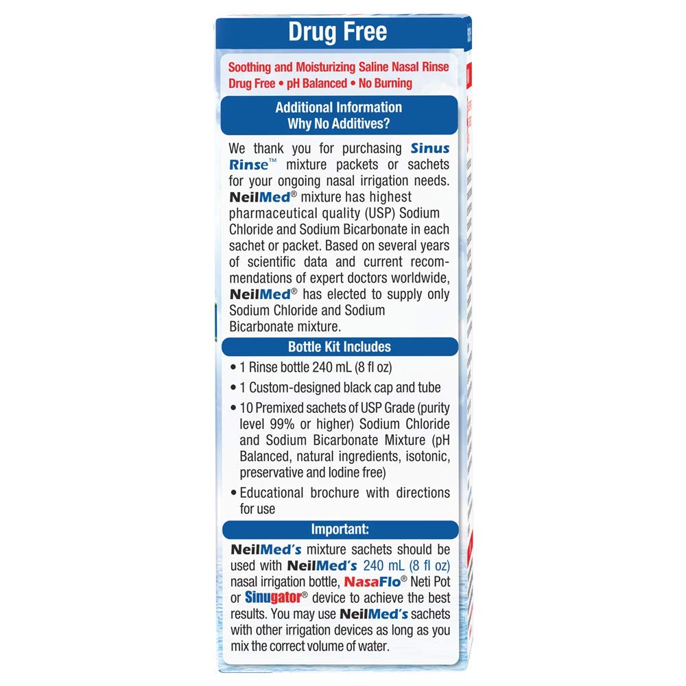 NeilMed Sinus Rinse Adult Bottle Kit, 8 oz