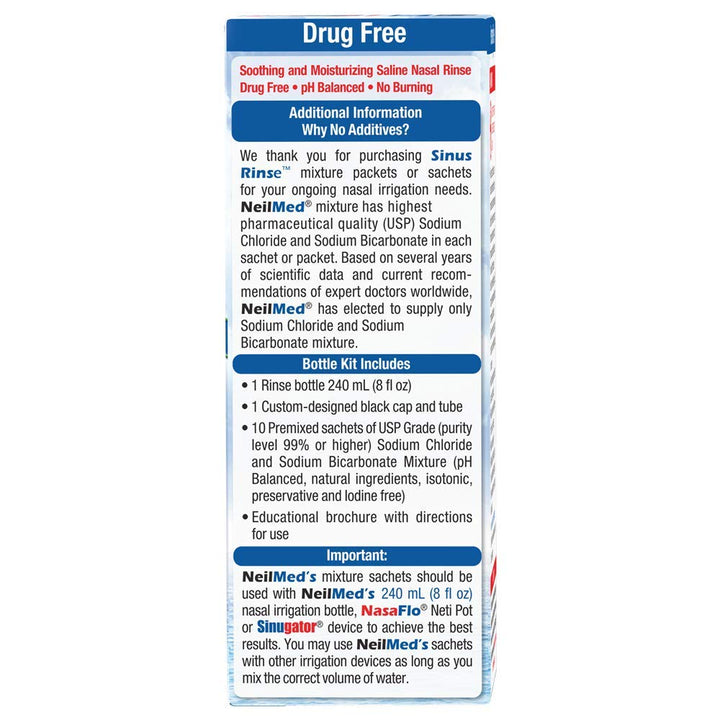 NeilMed Sinus Rinse Adult Bottle Kit, 8 oz