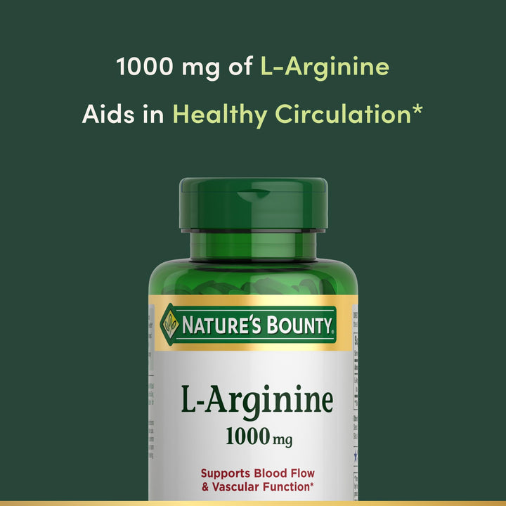 Nature's Bounty L-Arginine, 1000 mg, 50 Count