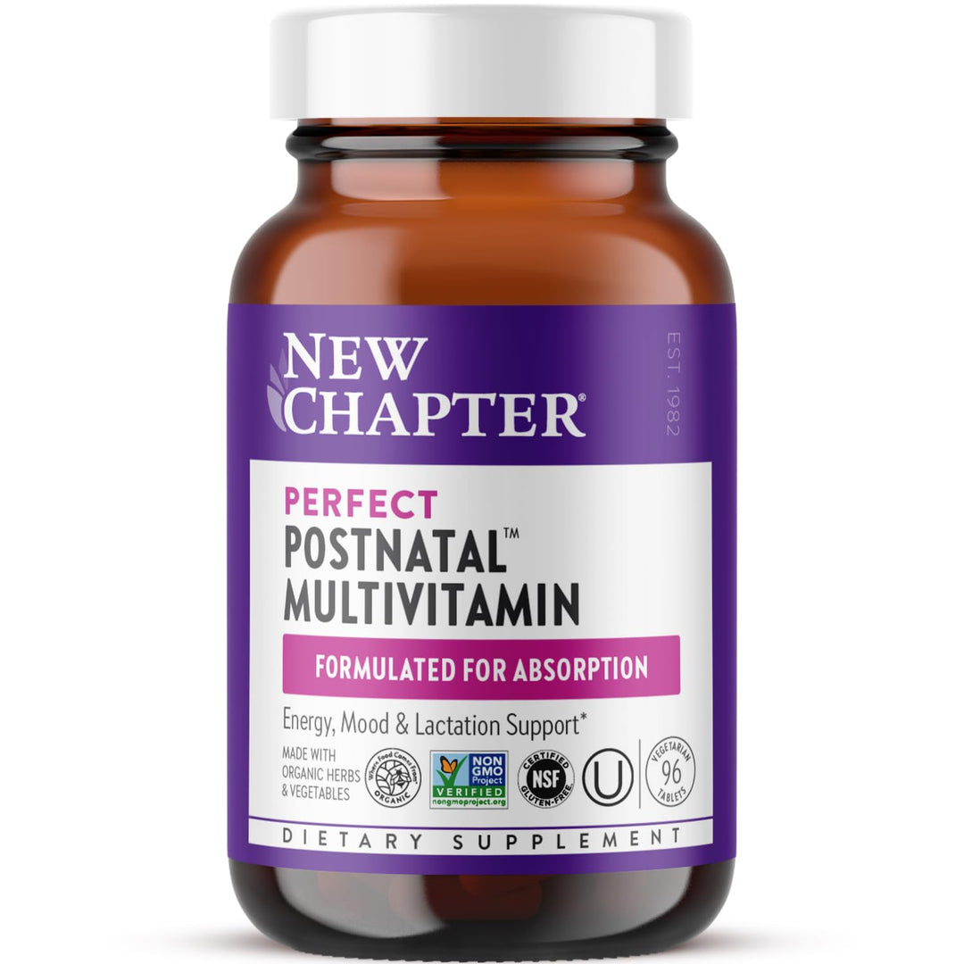 New Chapter Postnatal Vitamins Lactation Supplement, 96 Count