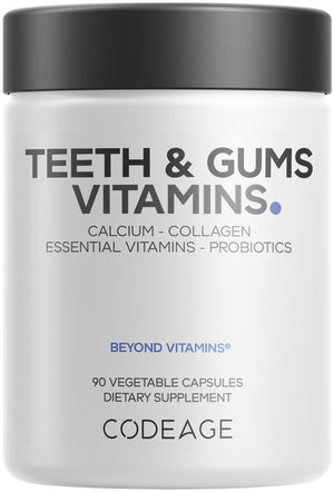 Codeage Teeth & Gums Vitamins Oral Probiotics Supplement, 90 Count