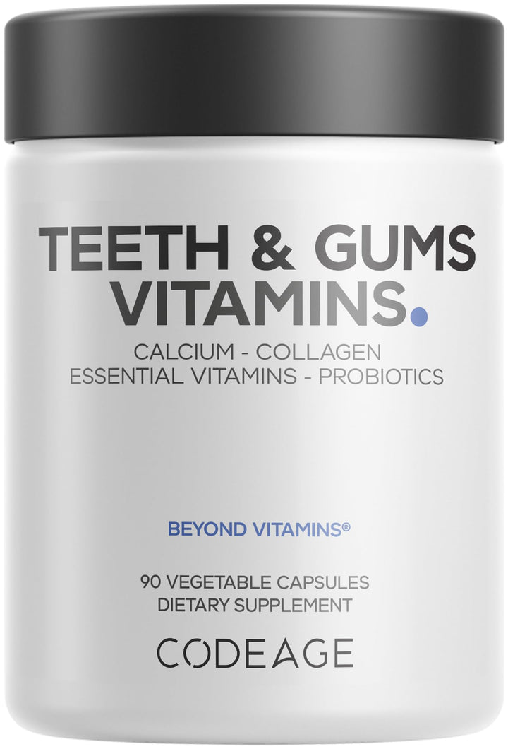 Codeage Teeth & Gums Vitamins Oral Probiotics Supplement, 90 Count