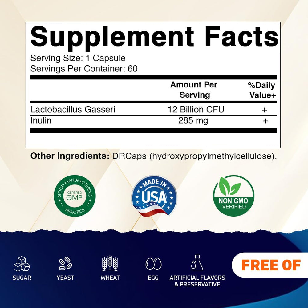 Vitamatic Lactobacillus Gasseri, 12 Billion CFU, 60 Count