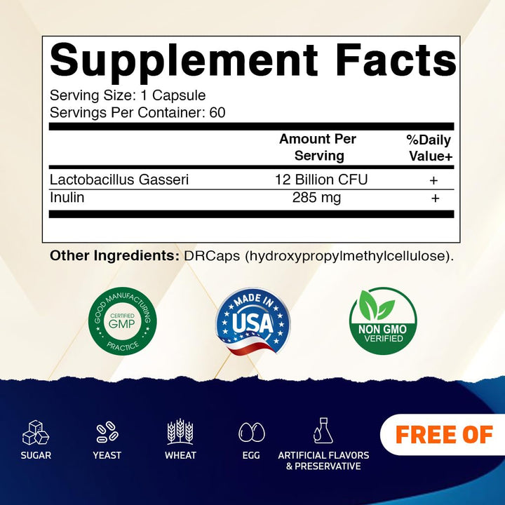 Vitamatic Lactobacillus Gasseri, 12 Billion CFU, 60 Count