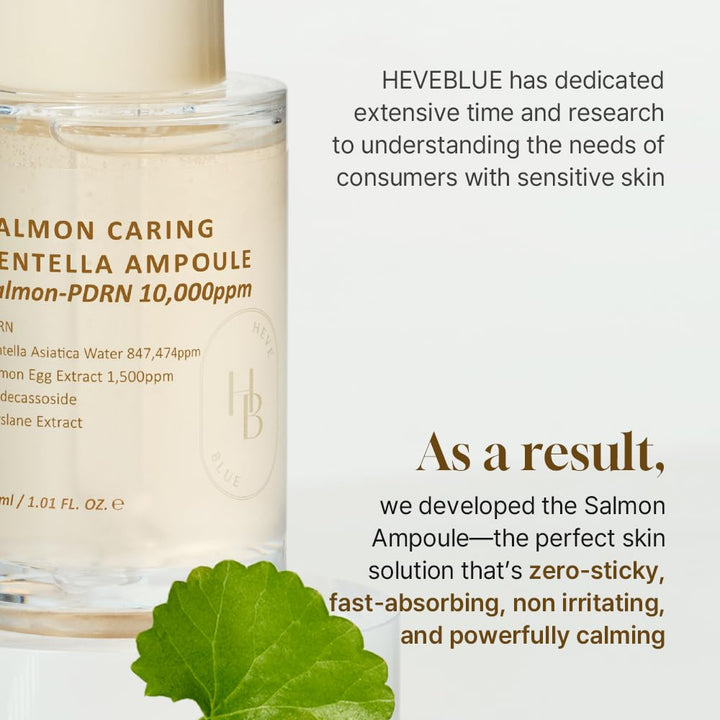 HEVEBLUE Salmon Caring Centella Ampoule, 1 Count