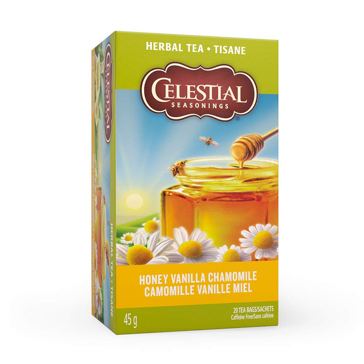 Celestial Seasonings Chamomile Herbal Tea, Honey Vanilla, 20 Count