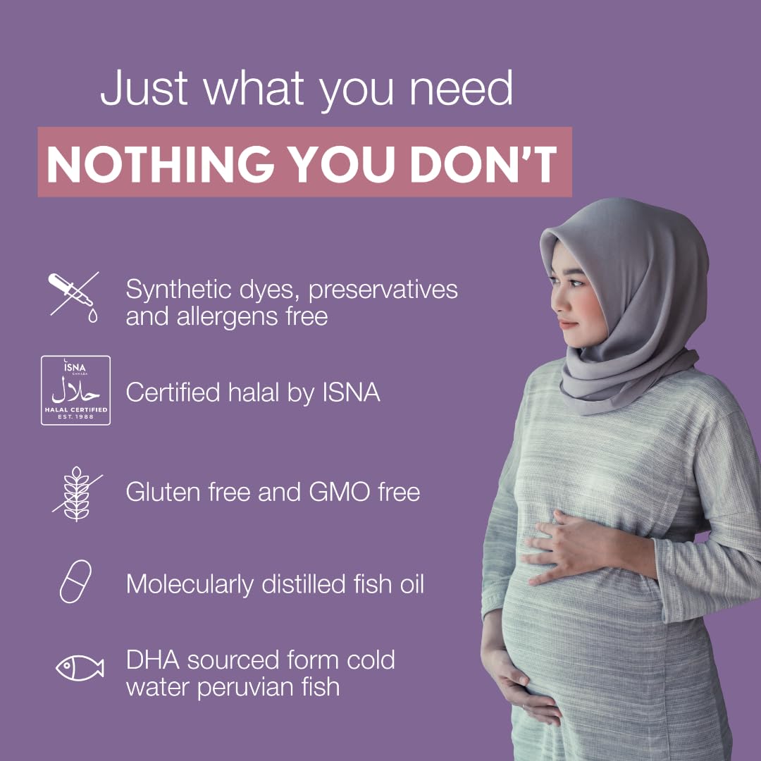 Noor Vitamins Prenatal Vitamins With DHA, 1 Month Supply