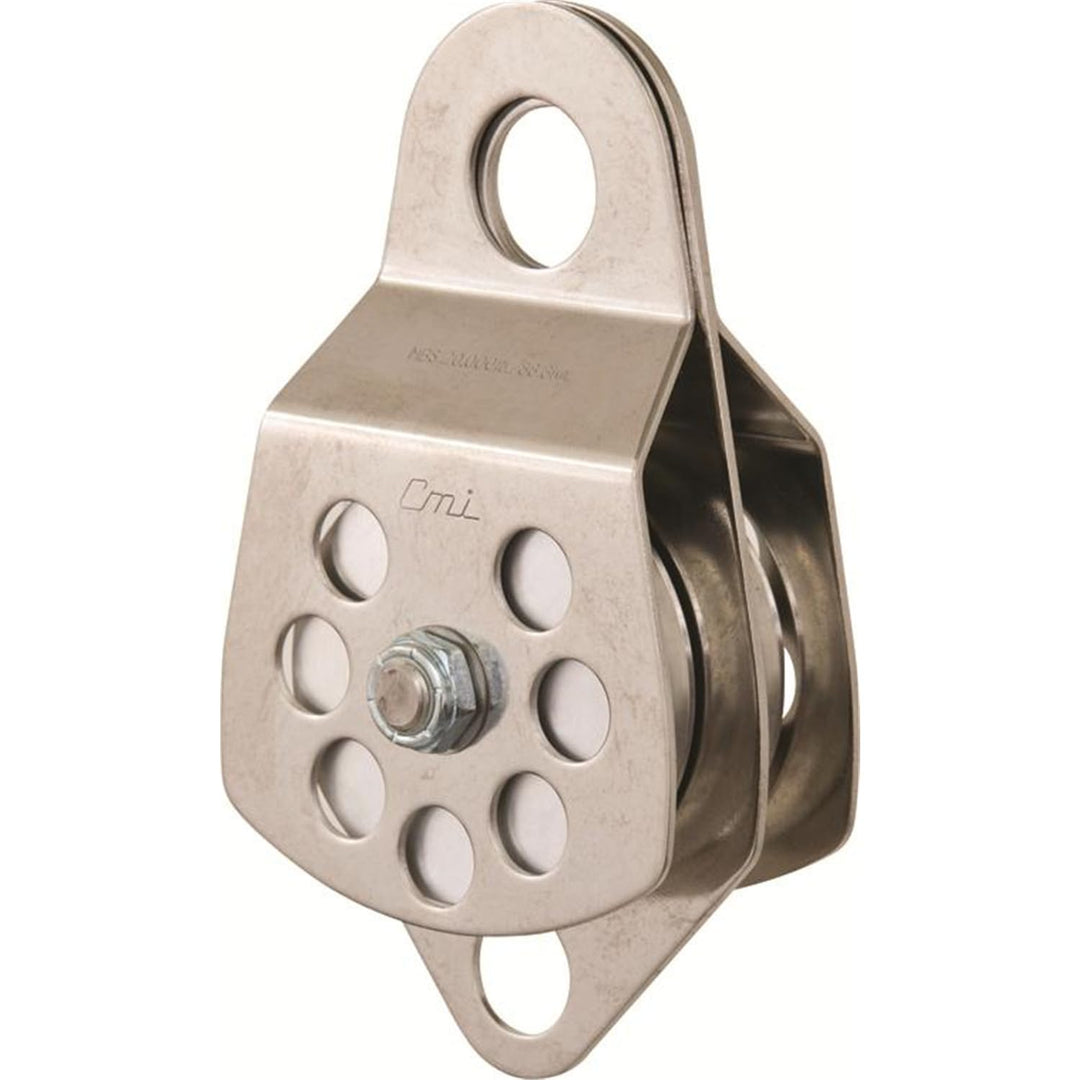 CMI Double Pulley, 3 in, Stainless Steel