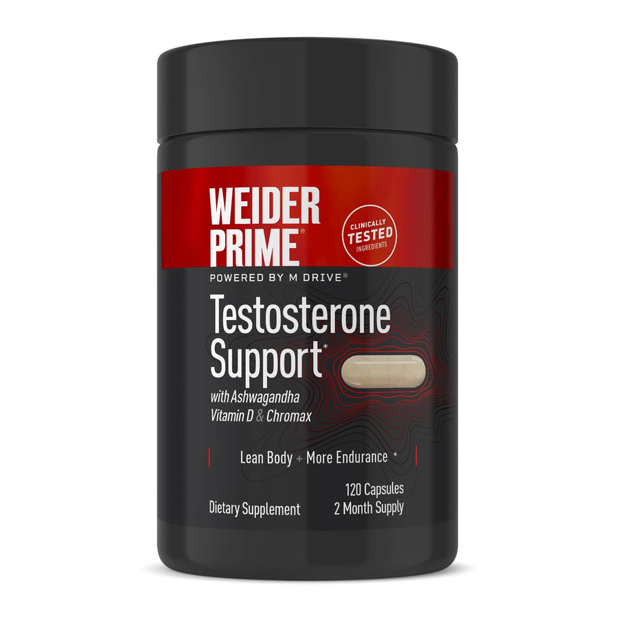 Weider Prime Testosterone Support, 120 Count