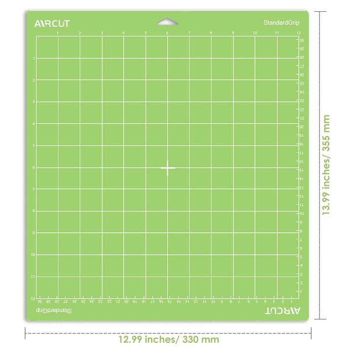 AIRCUT Cutting Mat, StandardGrip LightGrip StrongGrip FabricGrip, 12x12 Inch, 5 Count