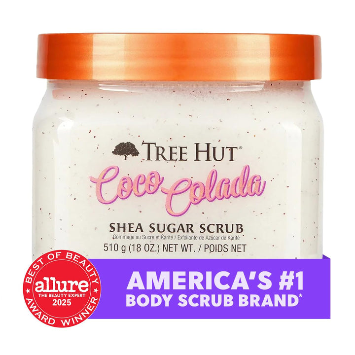 Tree Hut Shea Sugar Scrub, Coco Colada, 18 fl oz