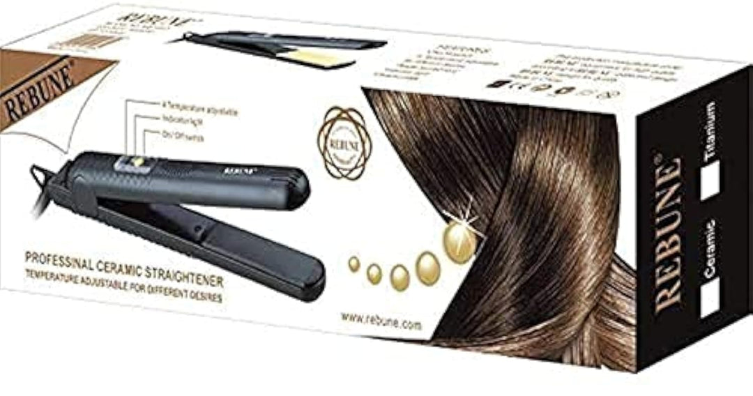 REBUNE Hair Straightener, Black