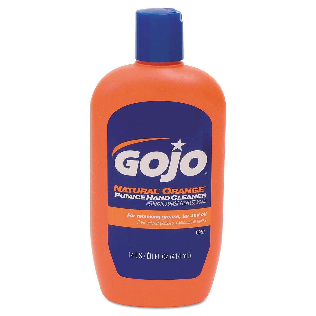 GOJO Natural Orange Pumice Hand Cleaner, Orange, 14 fl oz