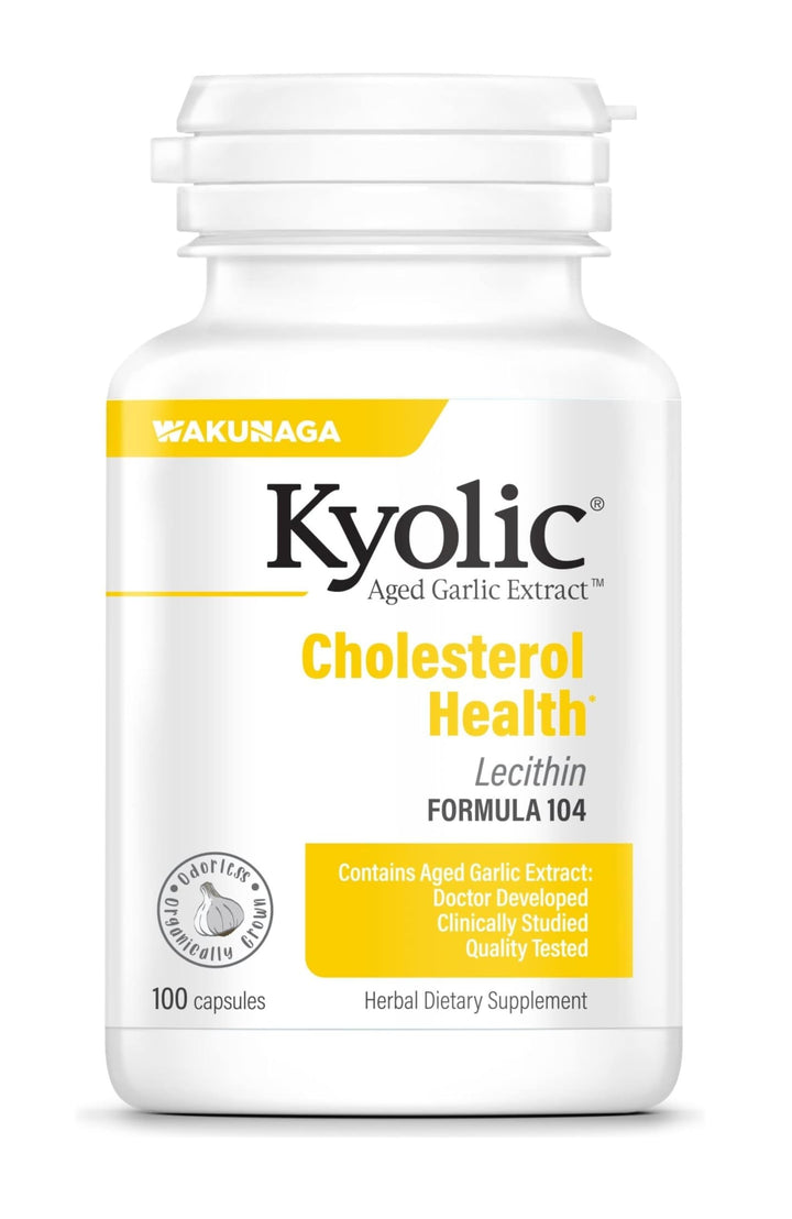 Kyolic Aged Garlic Extract Cholesterol Health Formula 104, 100 Count
