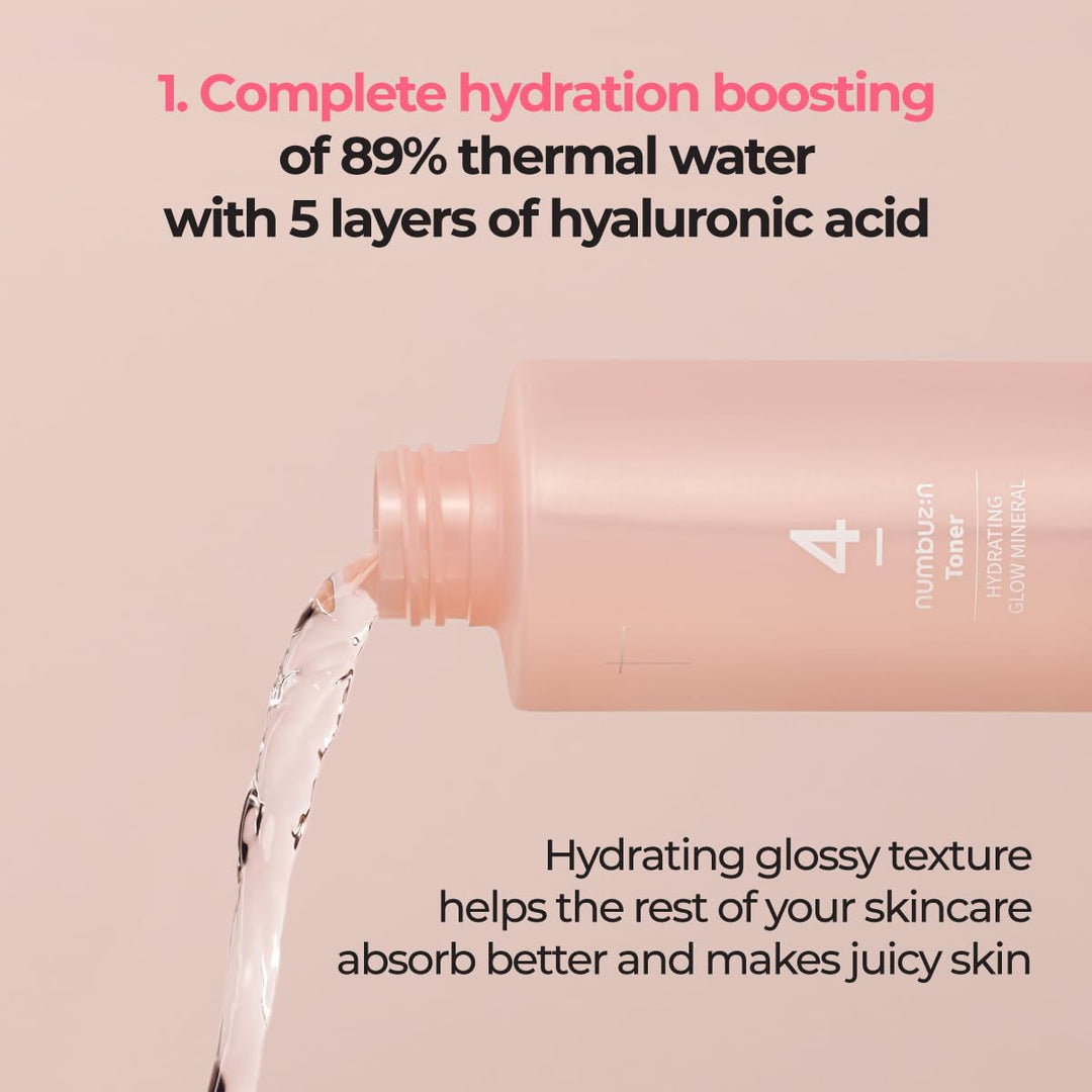numbuzin No.4 Hydrating Glow Mineral Toner, 6.76 fl oz
