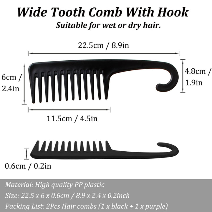 SmaringWing Wide Tooth Comb, 2 Count
