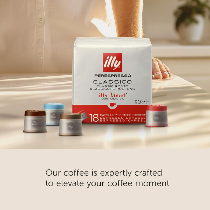 illy iper Coffee Capsule, Dark Roast, 18 Count