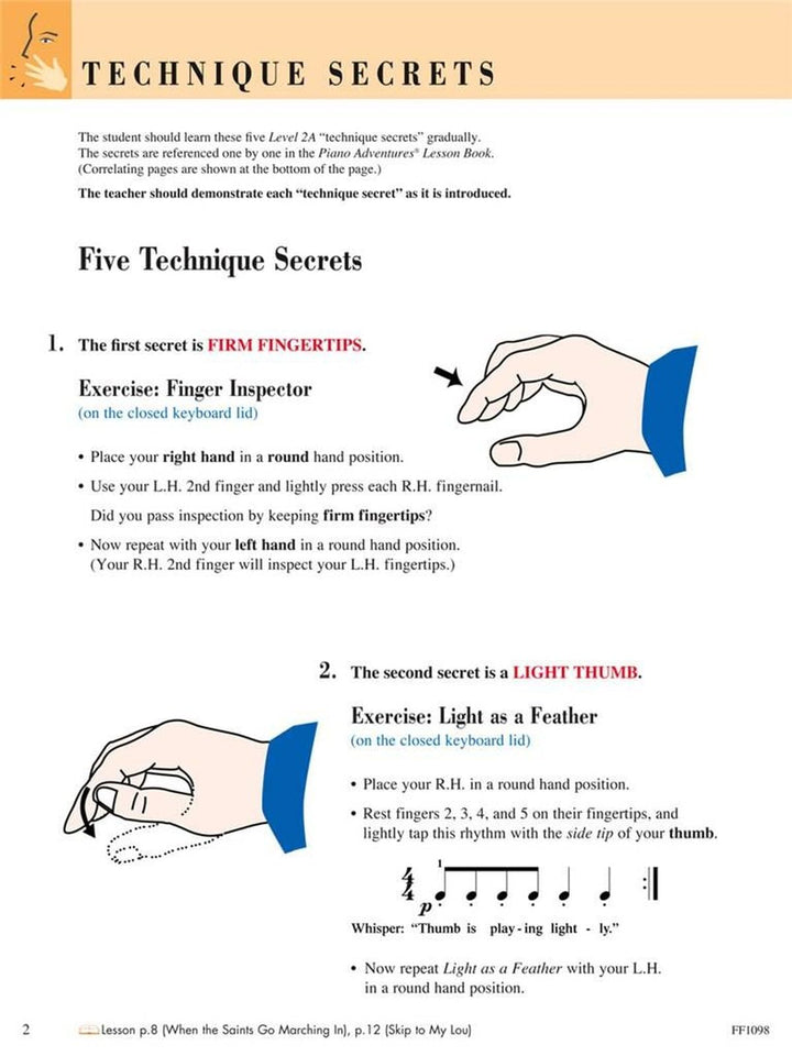 Faber Piano Adventures Level 2A Technique & Artistry Book, 2nd Edition