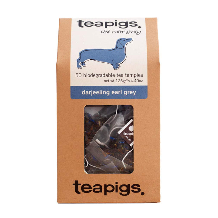 teapigs Darjeeling Earl Grey Tea Bags, 50 Count