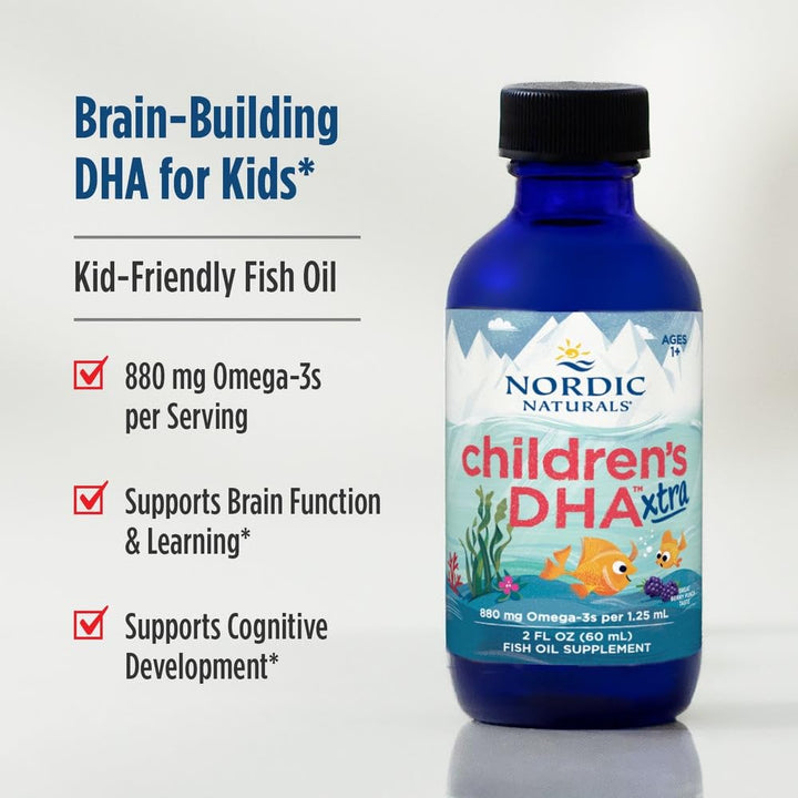Nordic Naturals Children's DHA Xtra, Berry, 2 Fl oz
