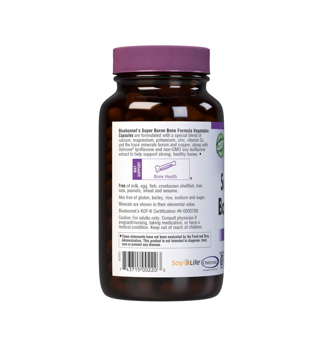 BlueBonnet Super Boron Bone Formula Vegetarian Capsules, 120 Count