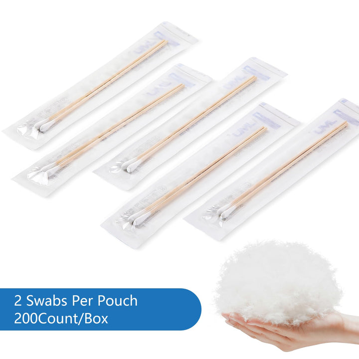 JMU Cotton Tipped Applicators, 6 in, 200 Count