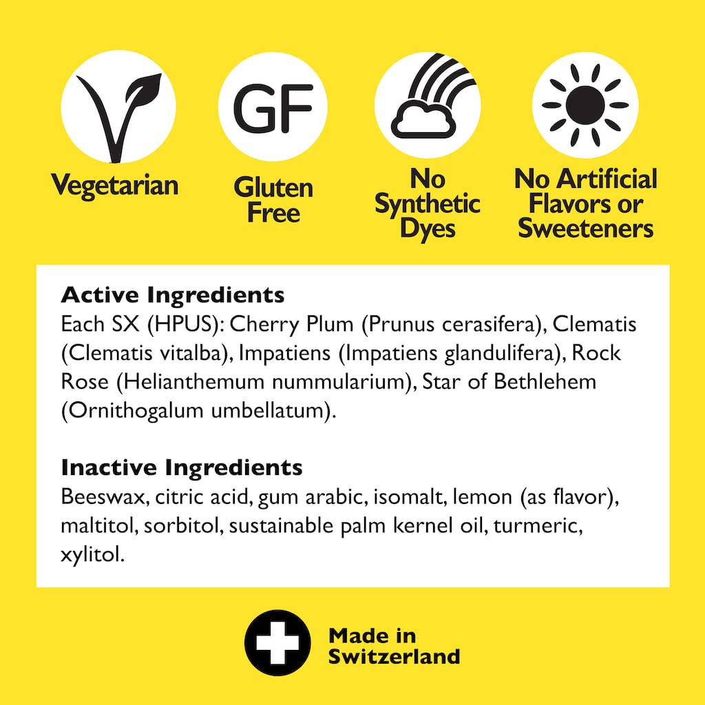 RESCUE Natural Stress Relief Pastilles, Lemon, 1.7 oz