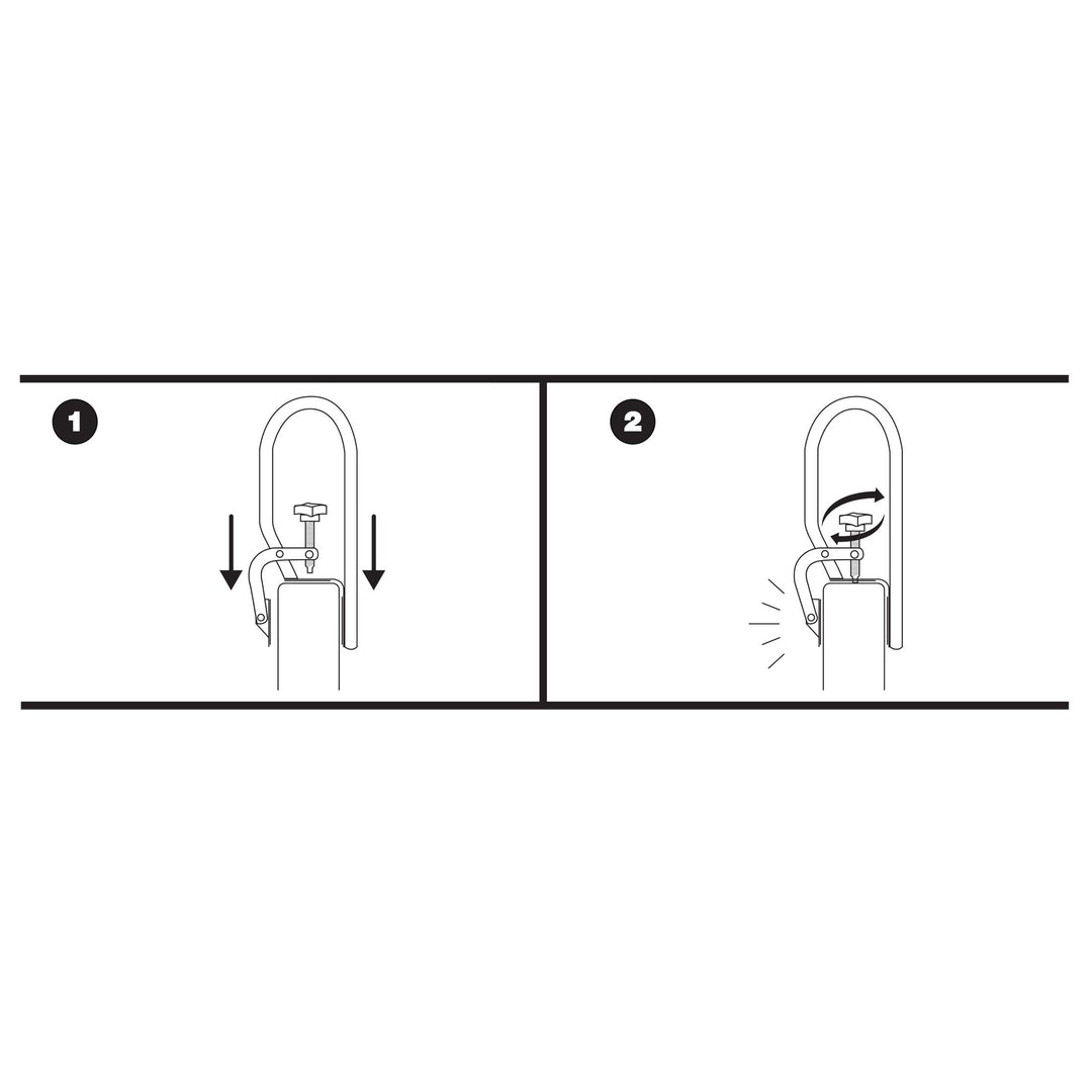 Carex White Bathtub Rail, 1 Count