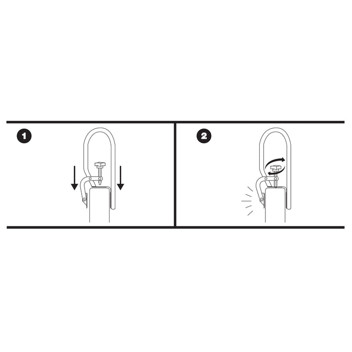 Carex White Bathtub Rail, 1 Count