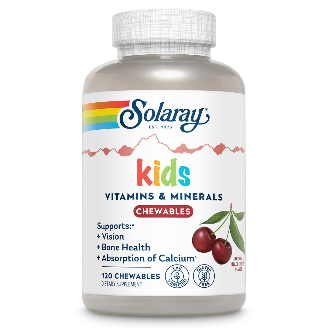 SOLARAY Children's Vitamins & Minerals Complete, Black Cherry, 120 Count