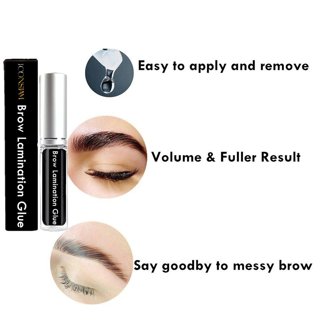 ICONSIAM Brow Lamination Glue And Fix Gel, Clear