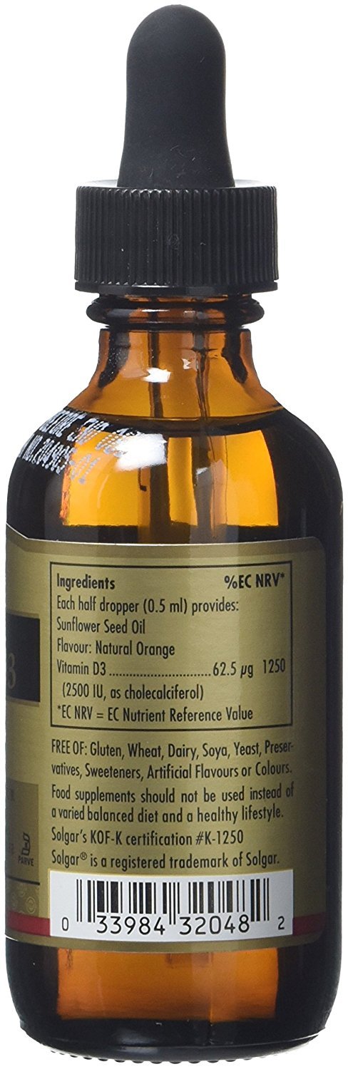 Solgar Liquid Vitamin D3, 5000 IU, 2 oz