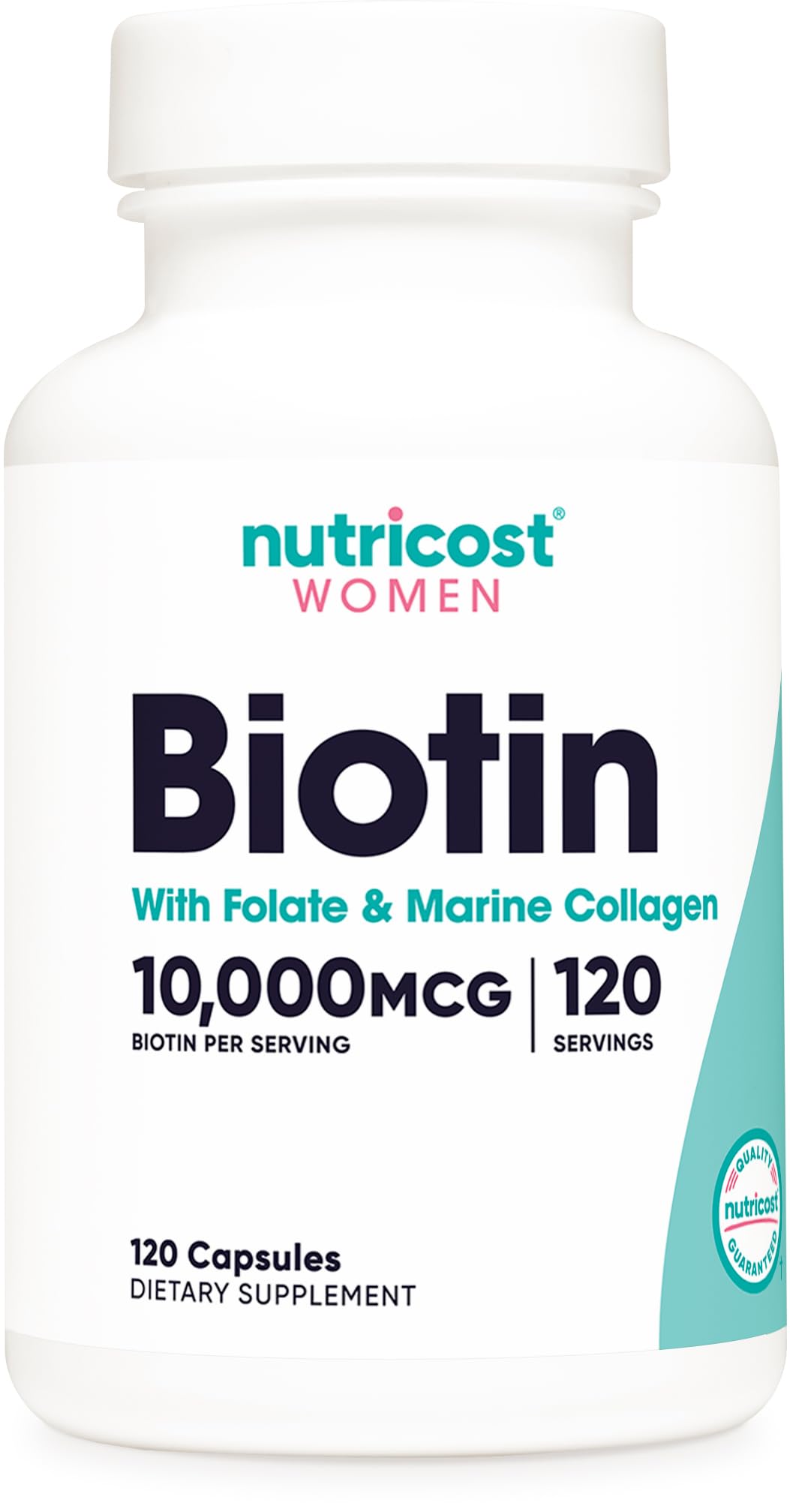 Nutricost Biotin For Women, 10000 mcg, 120 Count