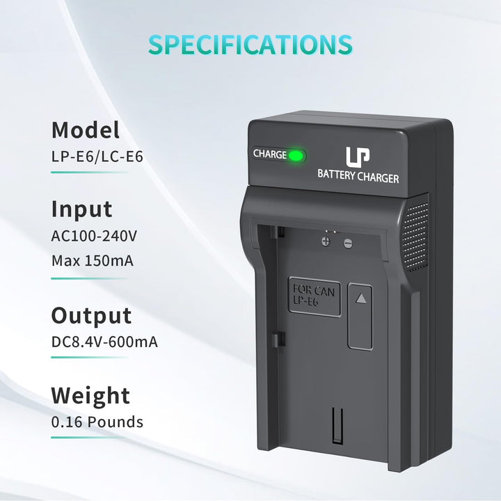 LP LP-E6 LP-E6N Battery Charger, Pack of 1