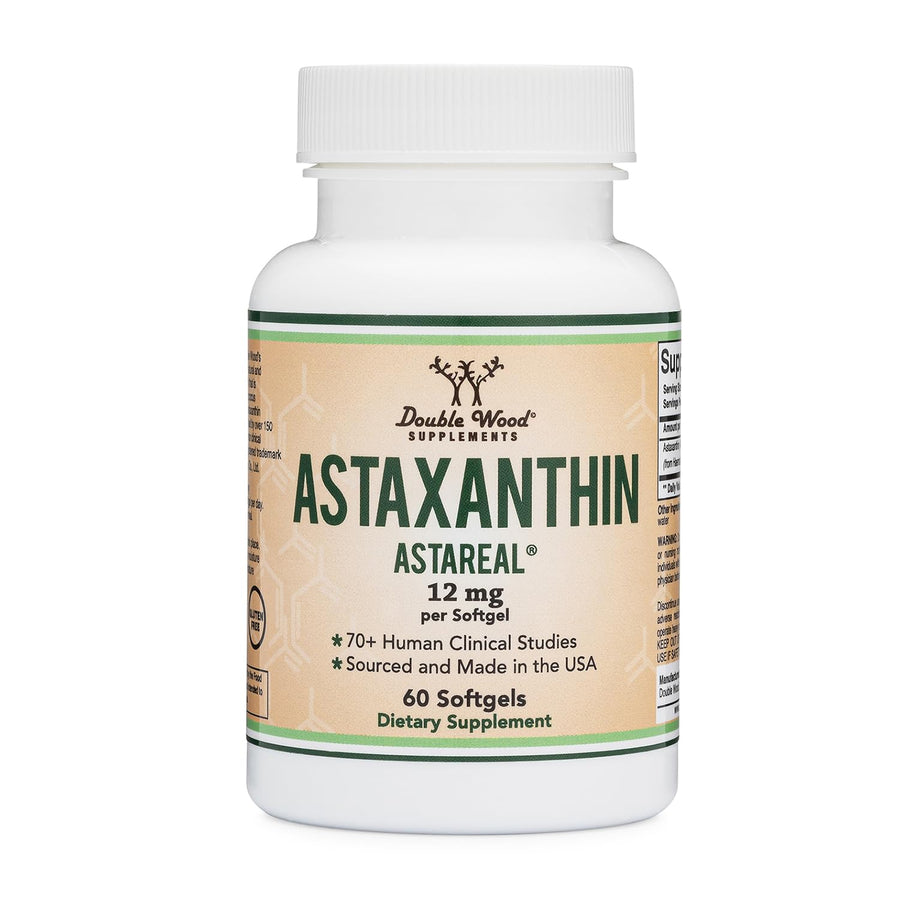 Double Wood Supplements Astaxanthin, 12 mg