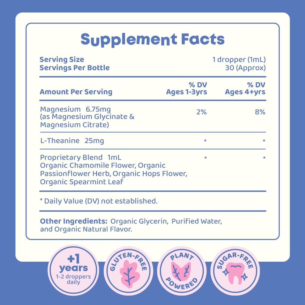 JoySpring Magnesium Citrate Liquid, Chamomile and Passion Flower, 30 Servings