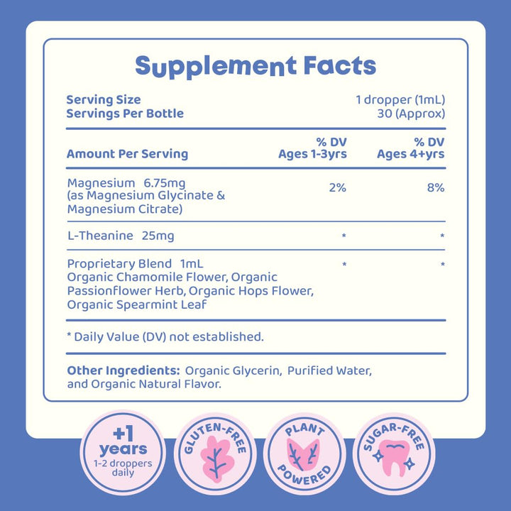 JoySpring Magnesium Citrate Liquid, Chamomile and Passion Flower, 30 Servings