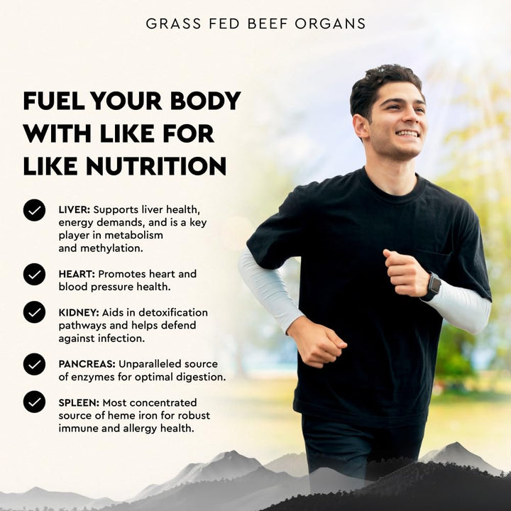 Ancestral Supplements Grass Fed Beef Organs