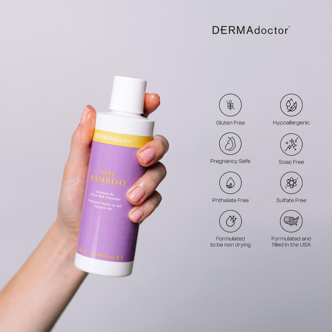 Dermadoctor Lucky Bamboo Jukyeom 9X Oil To Milk Cleanser, Yellow