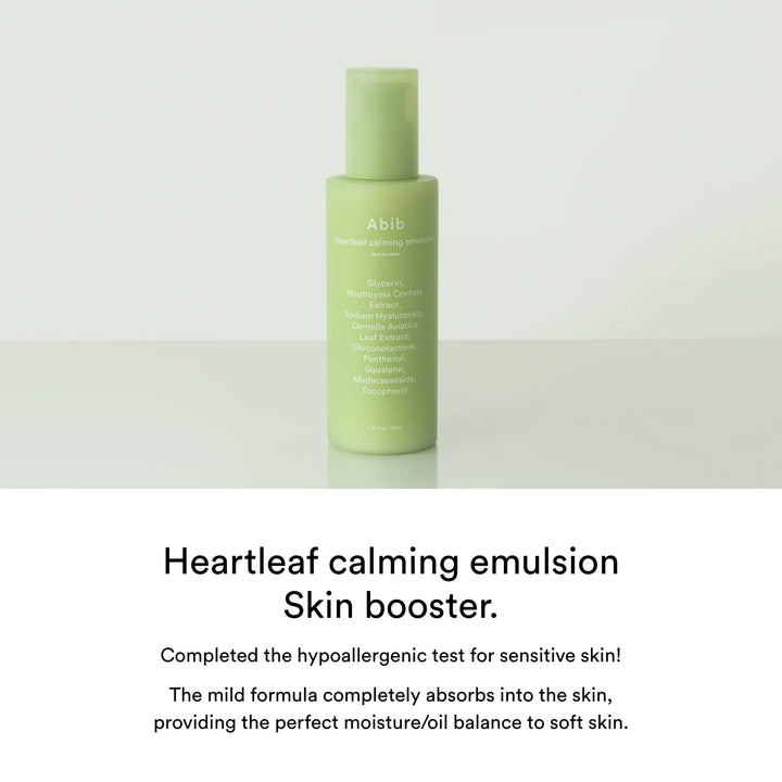 Abib Calming 2 Step Set, Cleanser And Heartleaf Trio