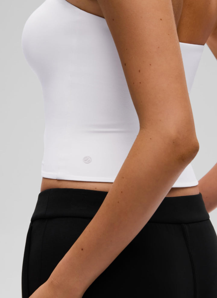 CRZ YOGA Butterluxe Tube Top, White, M