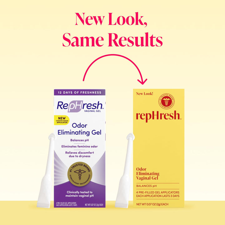 Rephresh Vaginal Gel, 0.07 oz, 4 Count