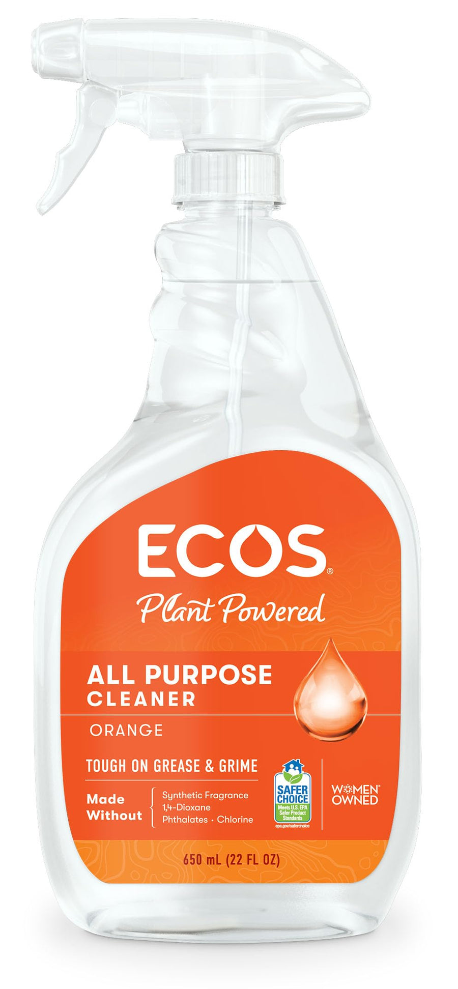 ECOS Kitchen Degreaser, Orange, 650 ml